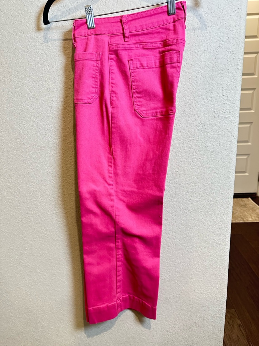Vibrant Rose Pink Pants with Classic Stitching